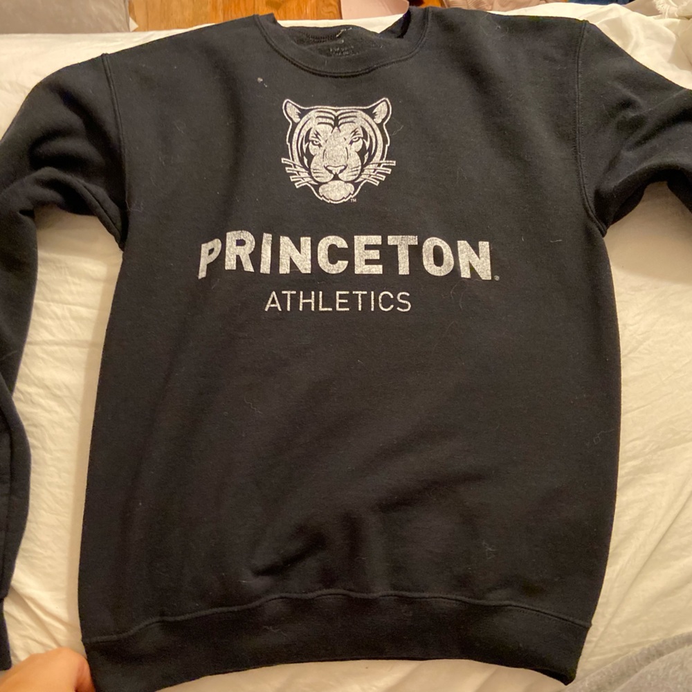 Black Princeton crewneck